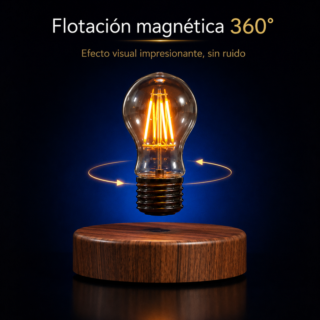 Lámpara de Bombilla Flotante Inalámbrica